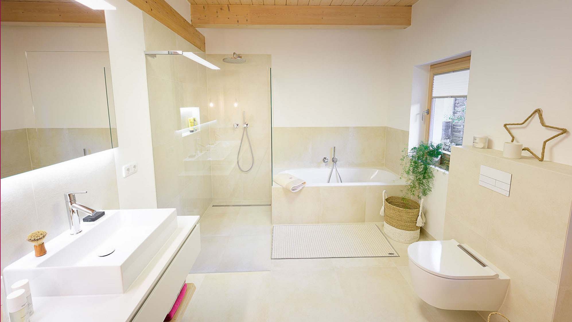 Bild eines modernen Badezimmers